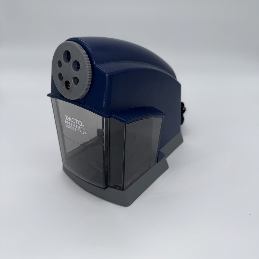 X-ACTO School Pro Electric Pencil Sharpener Blue XActo New in box